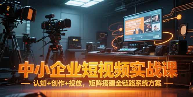 （15249期）中小企业短视频实战课，认知+创作+投放，矩阵搭建全链路系统方案网赚项目-副业赚钱-互联网创业-资源整合AI网赚