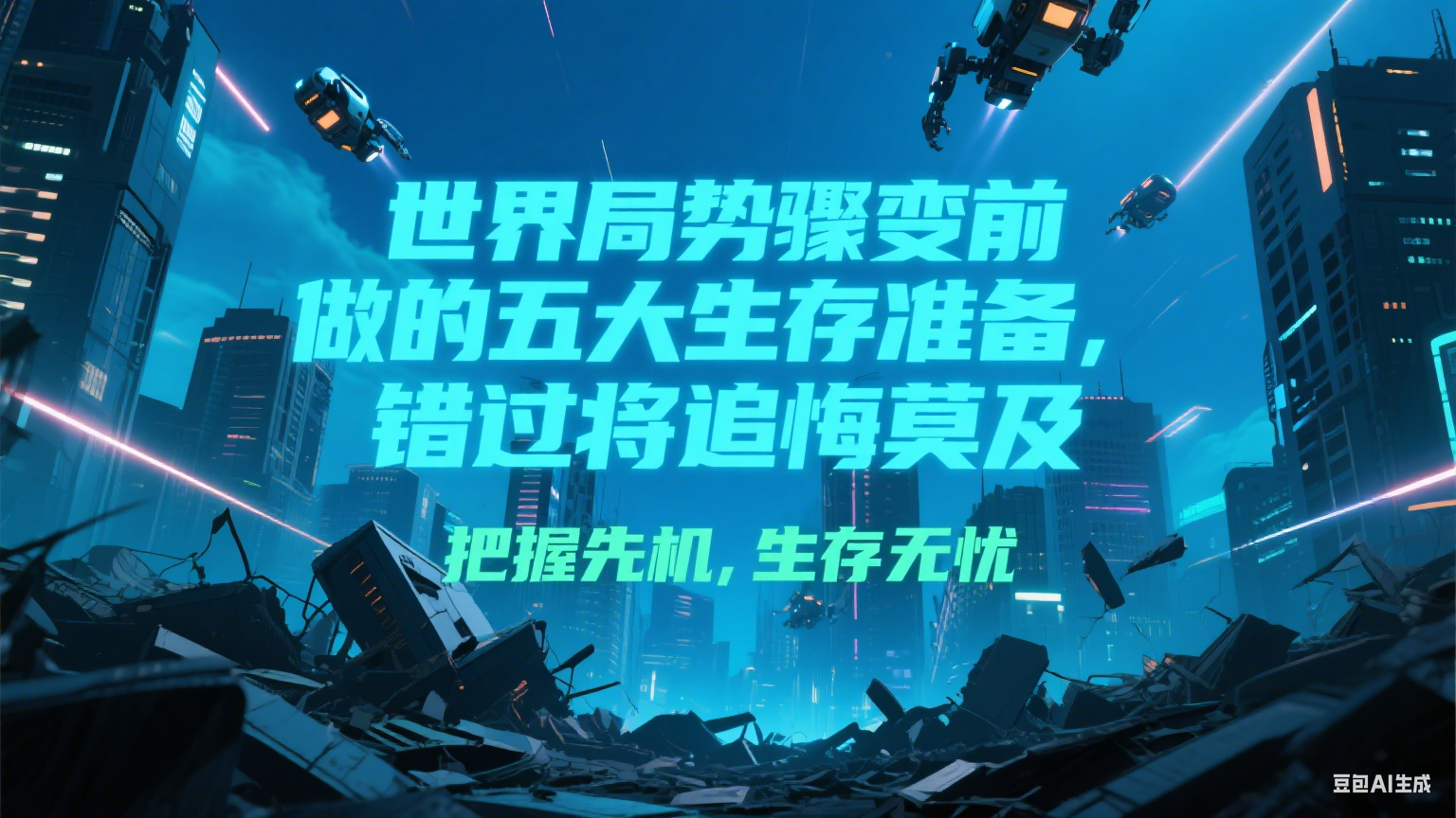 付费文章《世界局势骤变前必做的五大生存准备，错过将追悔莫及》网赚项目-副业赚钱-互联网创业-资源整合AI网赚