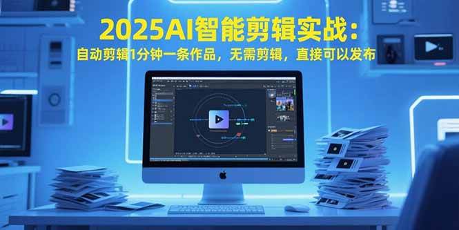 （15504期）2025AI智能剪辑实战：自动剪辑1分钟一条作品，无需剪辑，直接可以发布网赚项目-副业赚钱-互联网创业-资源整合AI网赚